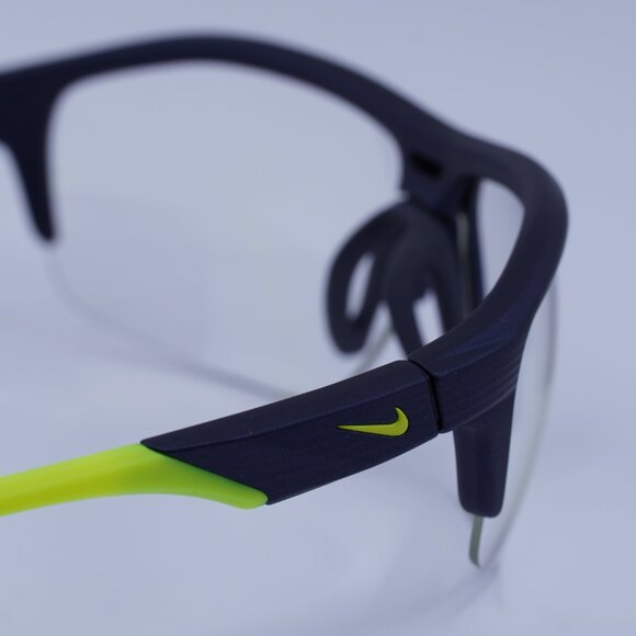 Nike RUN X2 D 457 Sunglasses Matte Obsidian Shield Frame, Volt Lenses - Picture 5 of 10